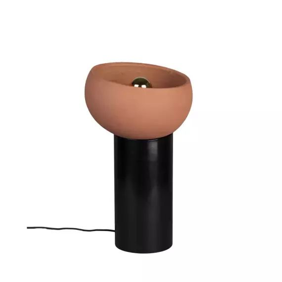 Zahra – Lampe à poser ronde en terre cuite ø26cm – Couleur – Terracotta