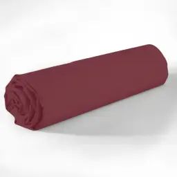Drap Housse coton rouge 160×200 cm