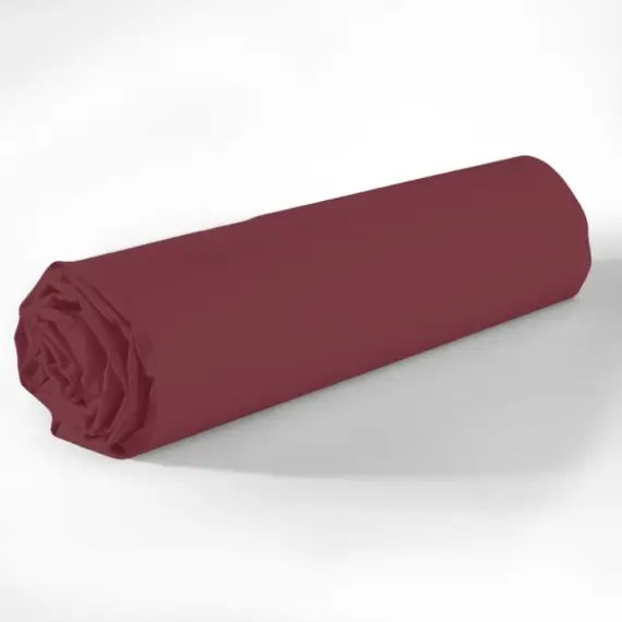 Drap Housse coton rouge 160×200 cm