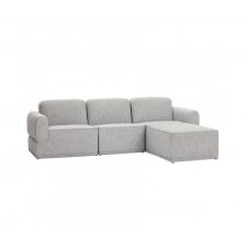Canapé d’angle 3 places en tissu – Hubsch