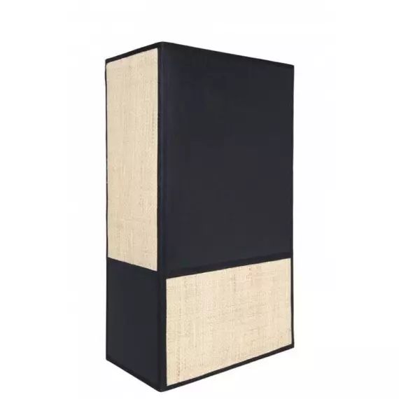 CELESTE-Applique Sans Système Électrique Toile/Rabane H36cm