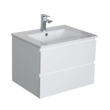 Meuble de salle de bain avec vasque Blanc