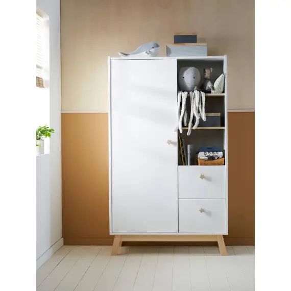 Armoire LIGNE GRANDE OURSE blanc/bois