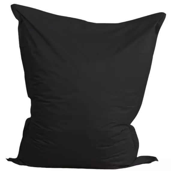 Pouf Extérieur Imperméable Anti-UV Noir 140 x 180 cm