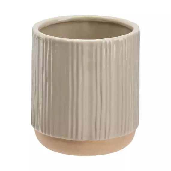 Cache-pot Ø 13 cm ELIAS Beige