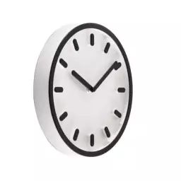 Horloge murale Horloges en Plastique, ABS – Couleur Noir – 34 x 30 x 30 cm – Designer Naoto Fukasawa