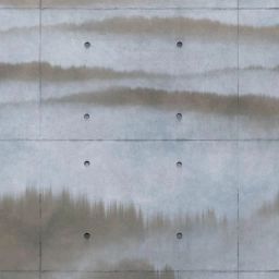 Papier peint panoramique PANORAMA concrete lisse poivre intissé l.424 x H.280 cm
