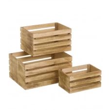 Set de 3 caisses en bois