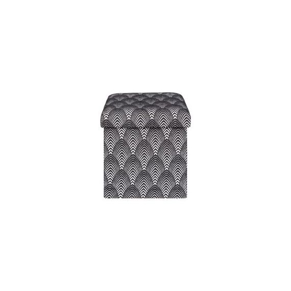 Pouf H. 38 cm PALM Noir