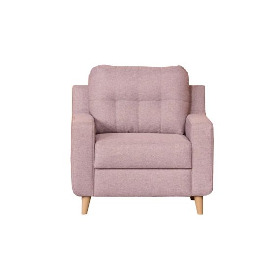 Fauteuil en tissu MIDLAND coloris rose