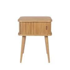 Table d’appoint design en bois clair