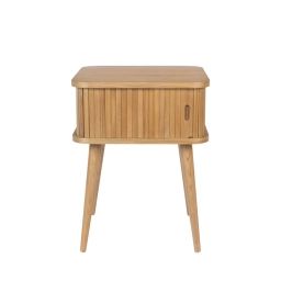 Table d’appoint design en bois clair