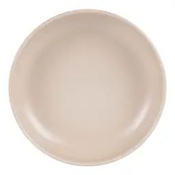 lot de 6 – Assiette creuse   sable 22 cm  en grès  beige