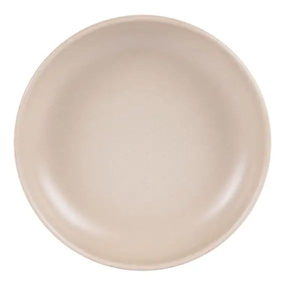 lot de 6 – Assiette creuse   sable 22 cm  en grès  beige