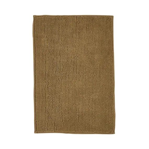 Tapis de bain Bubble uni en Polyester Bronze 60×40 cm