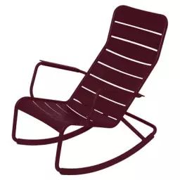 Rocking chair Luxembourg en Métal, Aluminium laqué – Couleur Rouge – 69.5 x 93.79 x 92 cm – Designer Frédéric Sofia