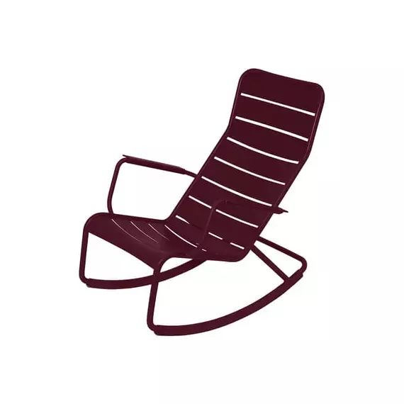 Rocking chair Luxembourg en Métal, Aluminium laqué – Couleur Rouge – 69.5 x 93.79 x 92 cm – Designer Frédéric Sofia