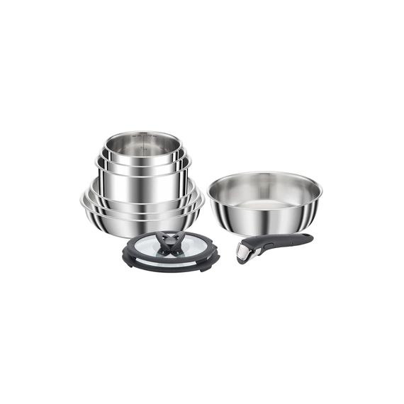 Casserolerie Seb COMPACT Inox Set 10 pièces L953SA04
