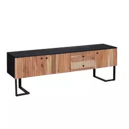 Meuble TV en bois marron 170 cm