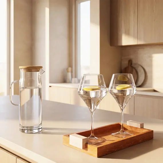 Verre à vin en verre ARAM