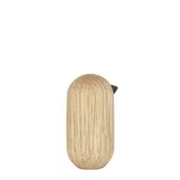 Figurine Shorebird en Bois, Chêne massif tourné – Couleur Bois naturel – 15.33 x 15.33 x 5 cm – Designer Jan Christian  Delfs