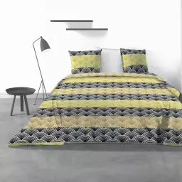 Parure de lit  avec housse de couette et taies d’oreiller imprimé 200