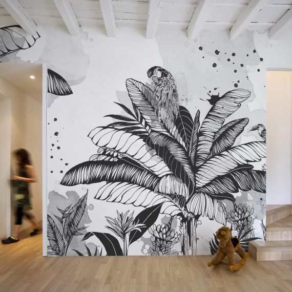 Papier peint panoramique dans la jungle 510x250cm