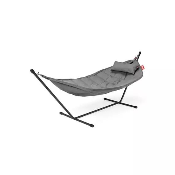Hamac avec support Headdemock en Tissu, Acier – Couleur Gris – 270 x 138 x 110 cm