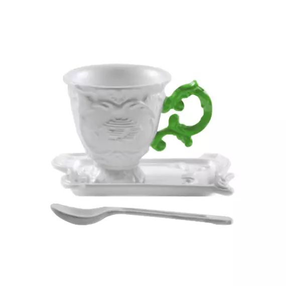 Tasse à café I-Wares en Céramique, Porcelaine – Couleur Vert – 13 x 10 x 7 cm – Designer Selab