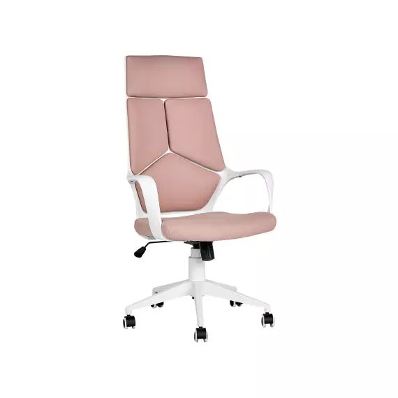 Chaise de bureau moderne rose et blanc