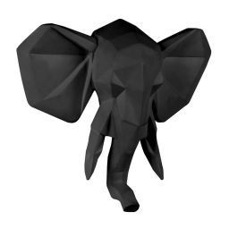 Trophée origami en plastique mat noir