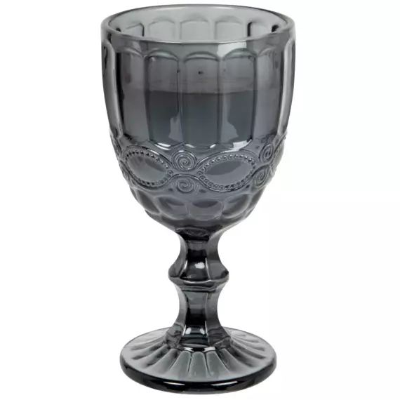 Bougie parfumée verre à pied noir 160g