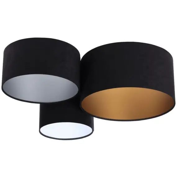 Plafonnier Tissu Noir
