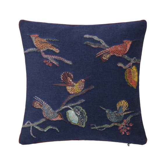 Housse de coussin Tapisserie de coton Nuit 45 x 45 cm
