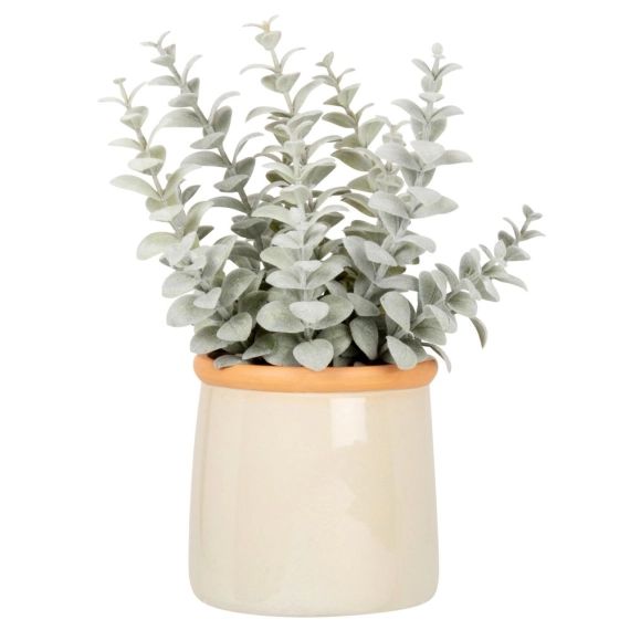 Plante artificielle en pot