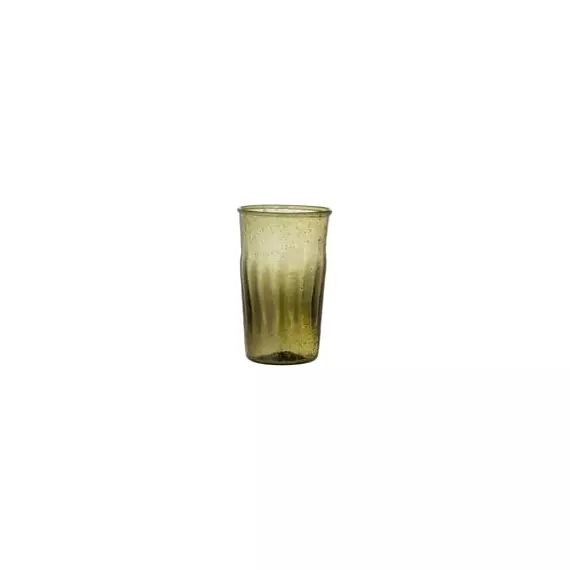 Verre Verres & carafes en Verre, Verre recyclé – Couleur Vert – 7 x 7 x 11 cm