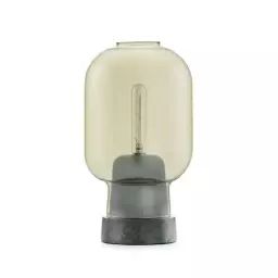 AMP-Lampe de table Verre/Marbre H26,5cm