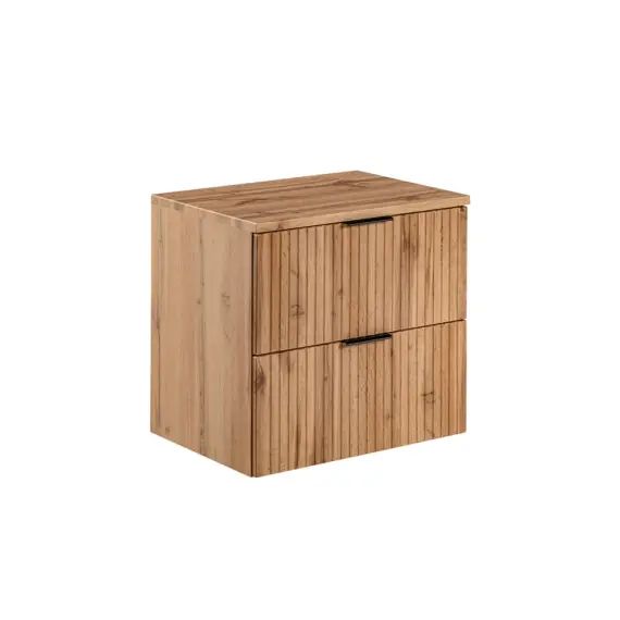 Meuble sous-vasque 60cm plan de toilette naturel