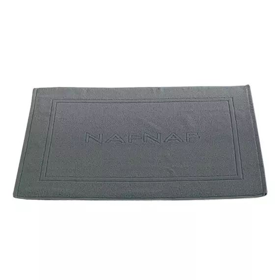 Tapis de bain 750gr/m2 en coton gris  50×80