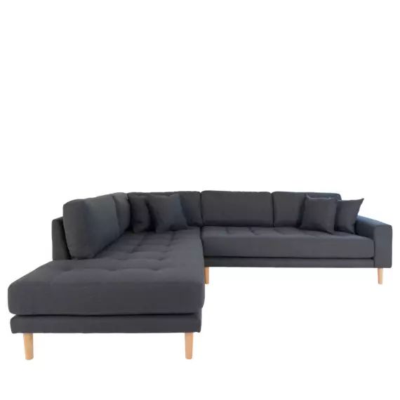 Lido – Canapé d’angle gauche en tissu L257cm