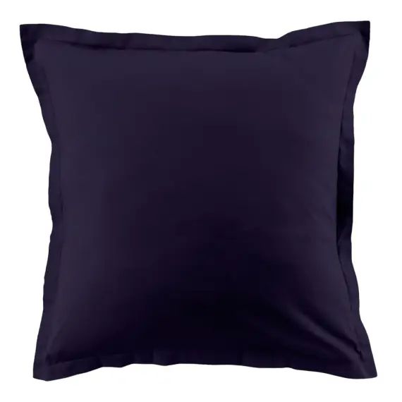 Taie d&rsquo;oreiller coton bleu 63×63 cm