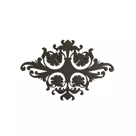 Dessous de plat design acier noir mat