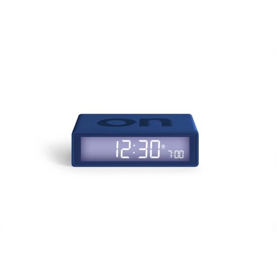 Réveil LCD réversible ON-OFF en ABS Bleu marine