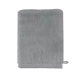 Gant de toilette en coton argent 16×21