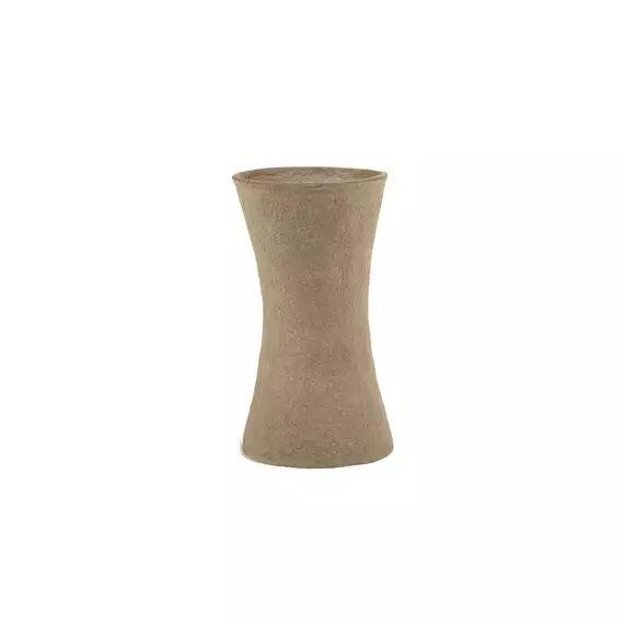 Vase Earth en Papier, Papier mâché recyclé – Couleur Beige – 20 x 20 x 35 cm – Designer Marie  Michielssen