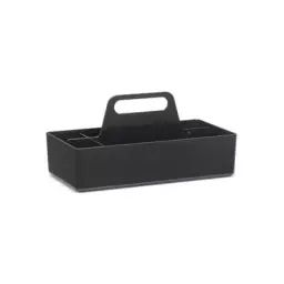 Bac de rangement Toolbox en Plastique, ABS – Couleur Noir – 24.99 x 24.99 x 15.6 cm – Designer Arik Levy