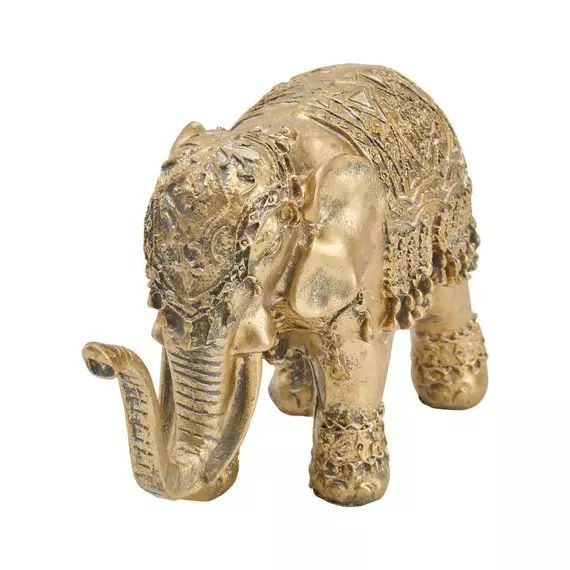 Statue L.19 cm ELEPHANT Doré