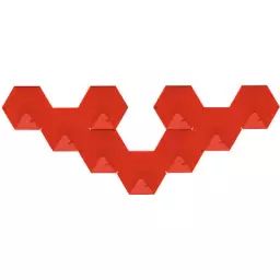 Patère en Métal, Acier recyclé laqué – Couleur Rouge – 22 x 14.5 x 18 cm – Designer Sebastian Bergne
