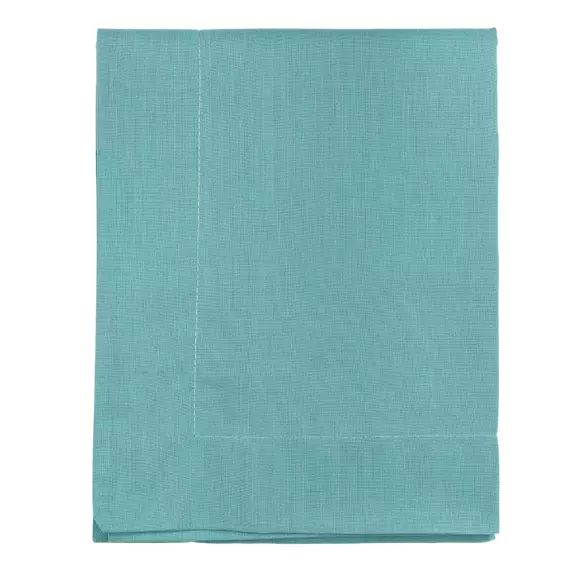 Taie de traversin en 100% coton turquoise 43 x 185 cm