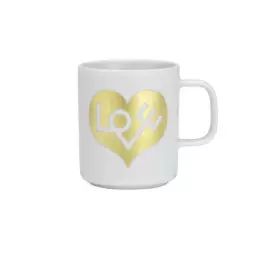 Mug Coffee Mugs en Céramique, Porcelaine – Couleur Or – 20.8 x 20.8 x 9.5 cm – Designer Alexander Girard